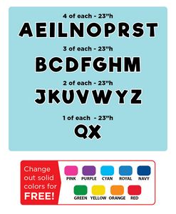 Lawn Letters - Letters Only Set