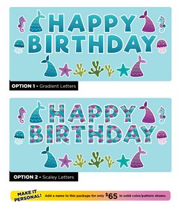 Lawn Letters - Mermaid Birthday Set