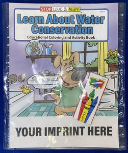 Learn About Water Conservation Coloring Book Fun Pack Set