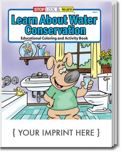 Learn About Water Conservation Coloring Book