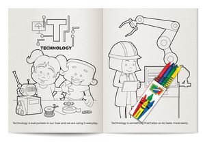 Learning About STEM Coloring Book Fun Pack