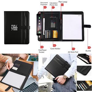 Leather Padfolio Binder A4 Portfolio