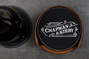 Leatherette 6-Coaster Set