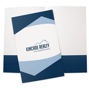 Legal Size Pocket Folder Ink Printed - Standard White Paper