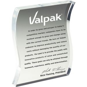 Letter Shaped Acrylic Award
