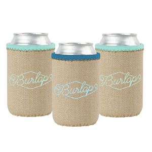 Liam Burlap Neoprene Can Insulator