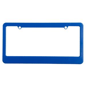 License Plate Frame w/ 2 Holes & Straight Bottom