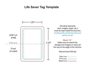 Life Saver Mints with Full Color Header