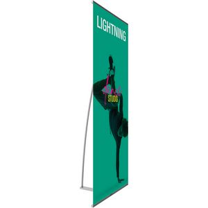 Lightning Spring Back Banner Stand