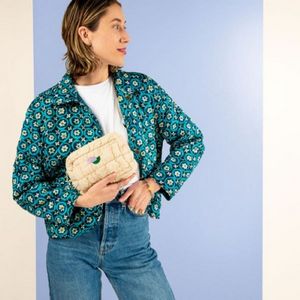 Lil Biz Pouch - Cloud Quilted Material