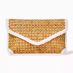 Lilly Pulitzer St. Barts Cane Crossbody Clutch