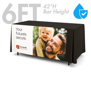 Liquid Repellent 6' Fitted Table Cover