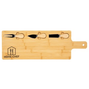 Long Charcuterie Board w/ Utensils