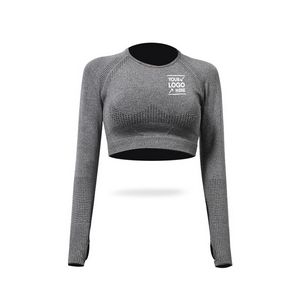 Long Sleeve Crop Top & Pants Yoga Set