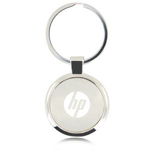 Luxury Round Polished Metal Keyholder