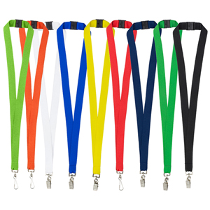 "MCGILL" 3/4" Blank Lanyard with Breakaway Safety Release Attachment - Swivel Clip