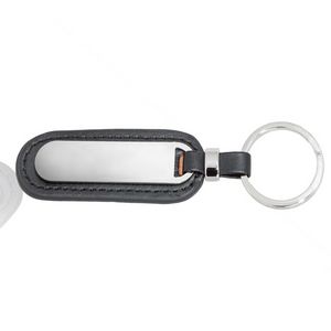 Madison Executive Metal and Faux Leather Keychains