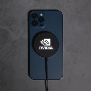 MagLED - 15W Qi Wireless charger with light up logo display