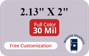 Magnet - 2.125x2 Round Corners - 30 Mil