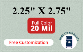 Magnet - 2.25x2.75 Square Corners - 20 Mil