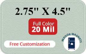 Magnet - 2.75x4.5 Round Corners - 20 Mil