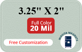 Magnet - 3.25x2 Round Corners - 20 Mil
