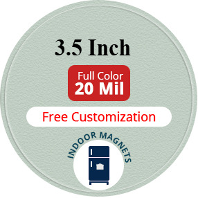 Magnet - 3.5" Diameter Circle - 20 Mil