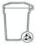 Magnet - Trash Container - Full Color