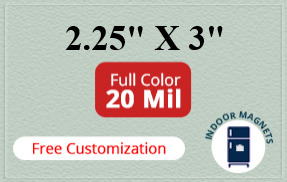 Magnets - 2.25x3 Square Corners - 20 Mil - 4 Color Process