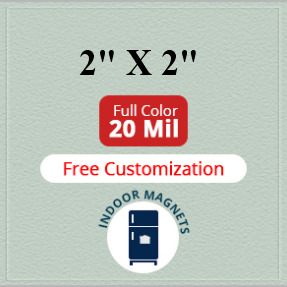 Magnets - 2x2 Square Corners - 20 Mil - 4 Color Process