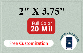 Magnets - 2x3.75 Square Corners - 20 Mil - 4 Color Process