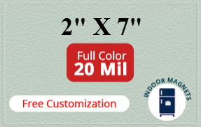 Magnets - 2x7 Square Corner - 20 Mil - 4 Color Process
