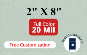 Magnets - 2x8 Square Corners - 20 Mil - 4 Color Process