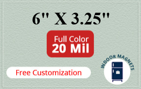 Magnets - 3.25x6 Square Corners - 20 Mil - 4 Color Process