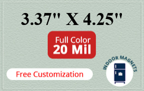 Magnets - 3.375x4.25 Square Corners - 20 mil - 4 Color Process
