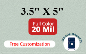 Magnets - 3.5x5 Square Corners - 20 Mil - 4 Color Process