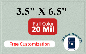 Magnets - 3.5x6.5 Square Corners - 20 Mil - 4 Color Process