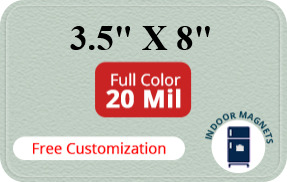 Magnets - 3.5x8 Round Corners - 20 Mil - 4 Color Process