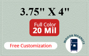 Magnets - 3.75x4 Square Corners - 20 Mil - 4 Color Process