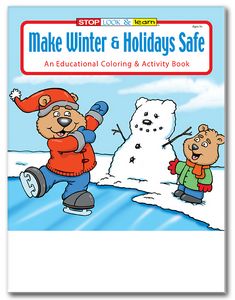 Make Winter & Holidays Safe Coloring Book Fun Pack