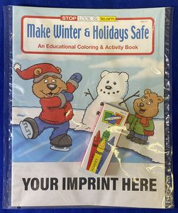 Make Winter & Holidays Safe Coloring Book Fun Pack