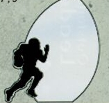 Male Football Sporting Silhouette Award (9")