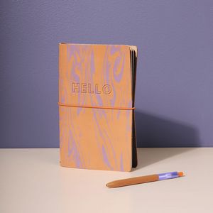 Marbled Leather Folio