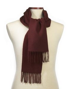 Maroon Acrylic Scarf