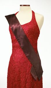 Maroon Pageant Sash