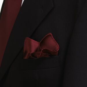 Maroon Polyester Pocket Square