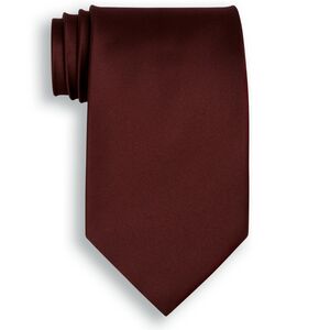 Maroon Polyester Satin Tie