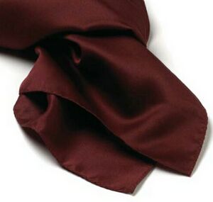 Maroon Silk Scarf - 8"x45"