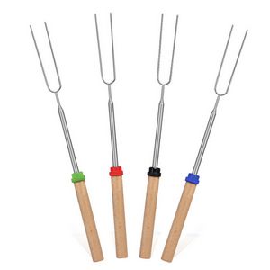 Marshmallow Roasting Sticks With Wooden Handle