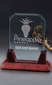 Medium Mora Jade Crystal Award